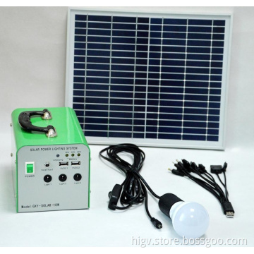 HIG-10WP Solar Power System\Solar Home System Protable Solar Generator Solar Power